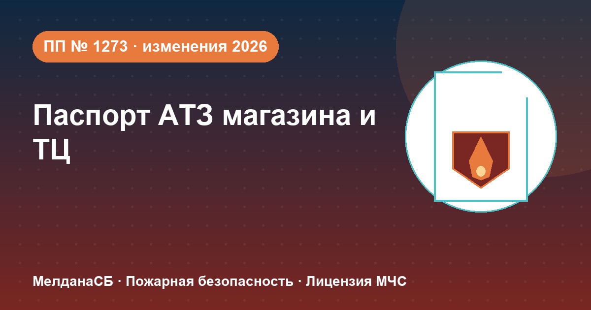 Паспорт безопасности магазина и ТЦ по ПП № 1273: изменения 2026 года в Сургуте
