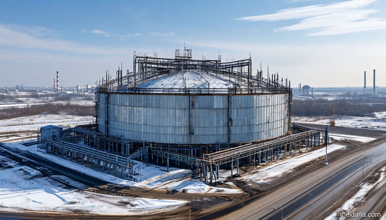 Антидроновая защита резервуара РВС-20000 Сургуте — ЗОК ЗАСЛОН по СП 542